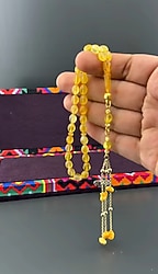 orjinal Litvanya damla kehribar tesbih