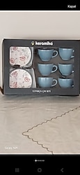 SIFIR 12 PARÇA KAREMİKA ORJİNAL MARKA ÇAY SETİ..AÇKLM.OKUYUNLÜTFEN