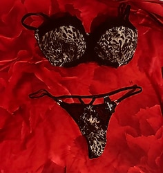 leopar desenli kadın iç çamaşırı