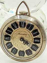 CEP SAATİ, ANTİKA ALTIN VARAKLI ''HARVESTER'' ZENNE CEP SAATİ 181