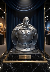 PLASTİK CAPTAİN AMERİCA 9 CM GÜMÜŞ FİGÜR